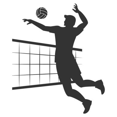 Bu volley vektör element çizim tasarımı.