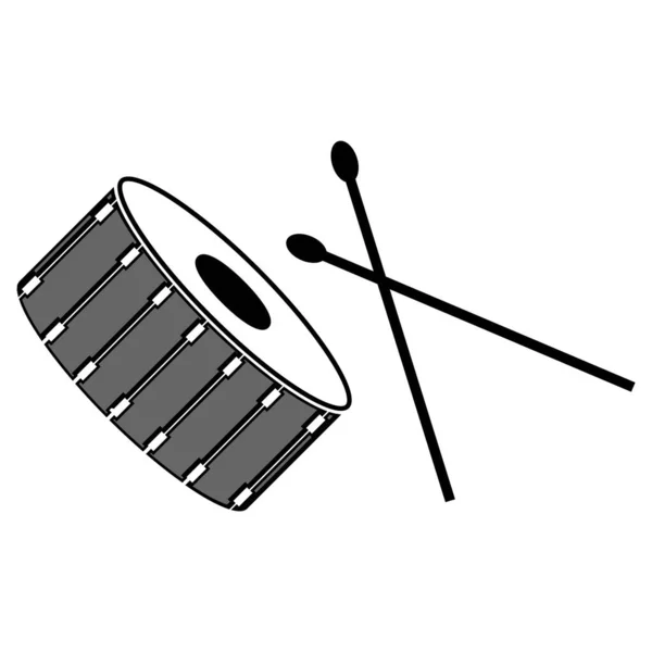 Drum Icon Vector Illustration Design — Stock Vector