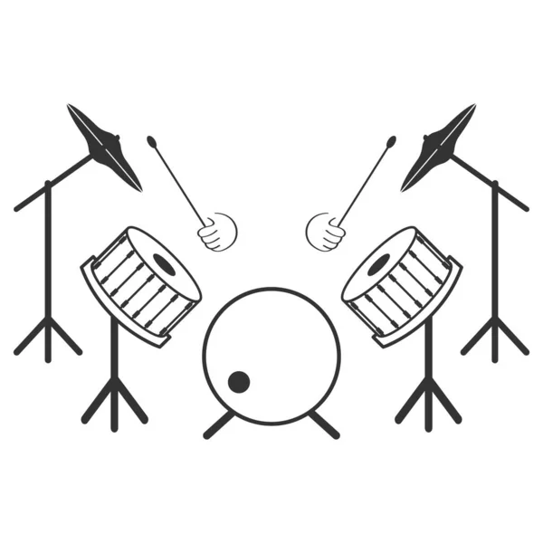 Toto Návrh Vektorové Ilustrace Bubnové Ikony — Stockový vektor