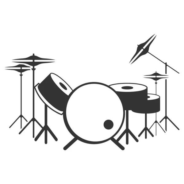 Dies Ist Drum Icon Vektor Illustration Design — Stockvektor