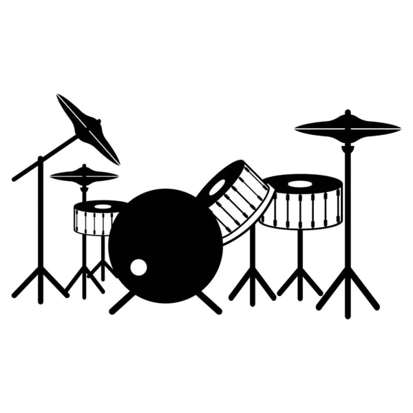 Dit Drum Icoon Vector Illustratie Ontwerp — Stockvector