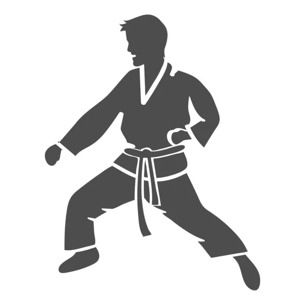 Este Projeto Ilustração Vetor Karate — Vetor de Stock