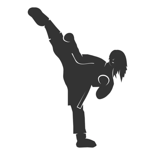 Esto Diseño Ilustración Vector Karate — Vector de stock