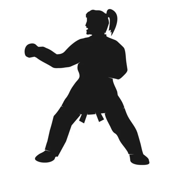 Esto Diseño Ilustración Vector Karate — Vector de stock