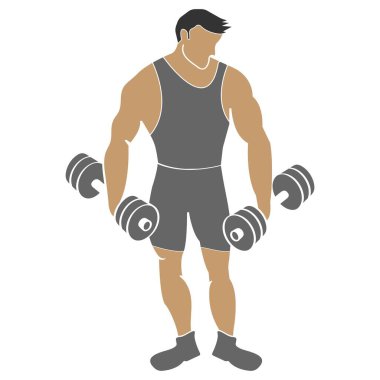 Bu fitness vektör çizimi tasarımı