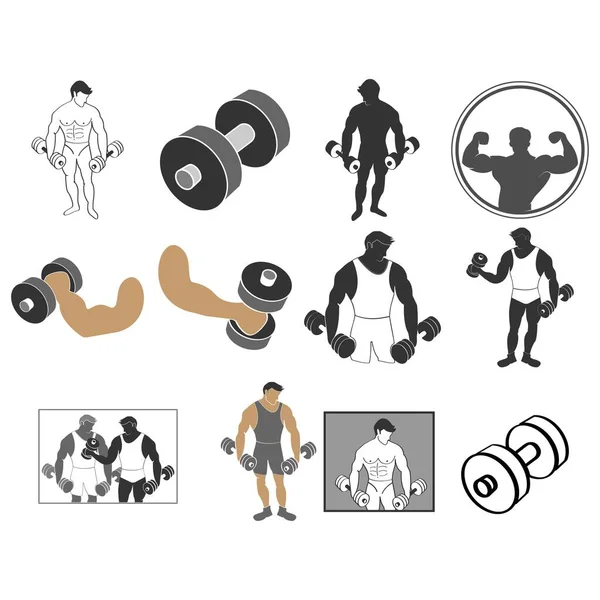 Questo Design Dell Illustrazione Vettoriale Fitness — Vettoriale Stock