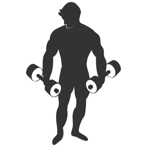Dit Fitness Vector Illustratie Ontwerp — Stockvector