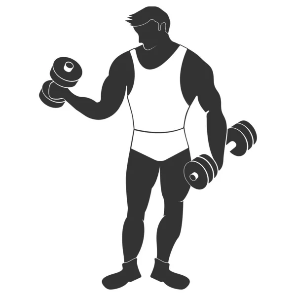 Dit Fitness Vector Illustratie Ontwerp — Stockvector
