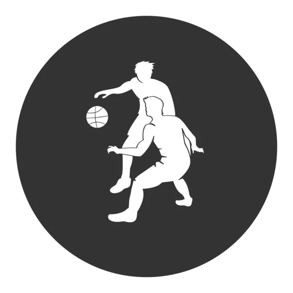 Basketball Ikone Vektor Illustration Design — Stockvektor