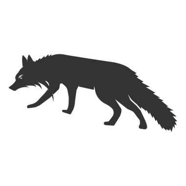 bu tilki simgesi çiziminin vektörü