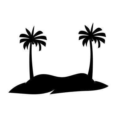 Bu hindistan cevizi ağacı çizim tasarımı vektörü