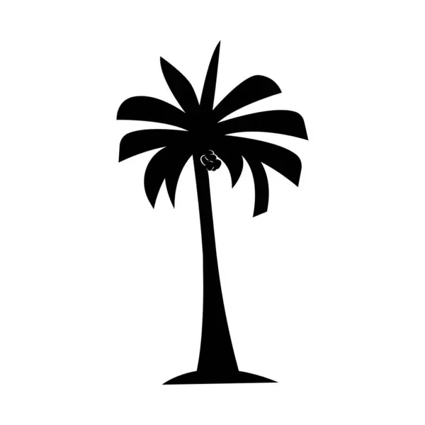 Wektor Projektu Ilustracji Drzewa Kokosowego — Wektor stockowy