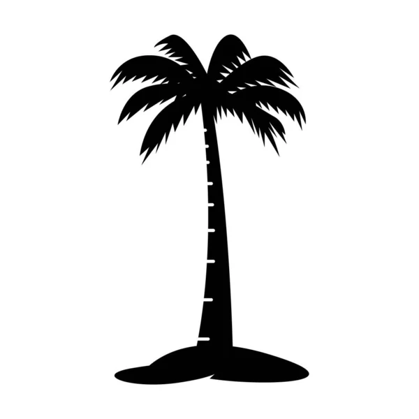 これはココナッツツリーのイラストデザインのベクトルです — ストックベクタ