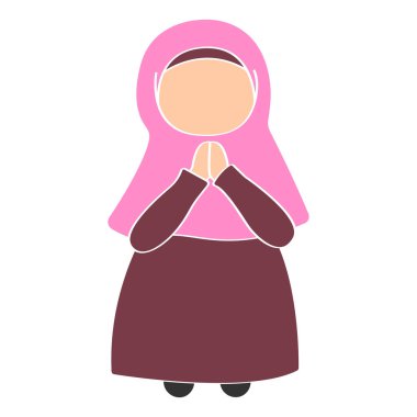 Müslüman insanlar vektör tasarım elementleri