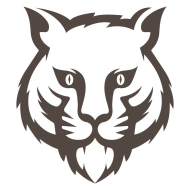 Kaplan kafasının basit logo vektörünü al 