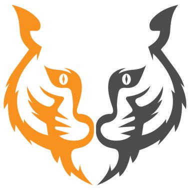 Kaplan kafasının basit logo vektörünü al 