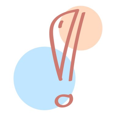 bu şablonunuz için uyarı simgesi vektör çizimi