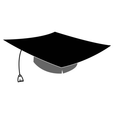 Mezuniyet logosu vektör çizimi tasarımı