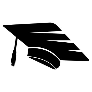 Mezuniyet logosu vektör çizimi tasarımı