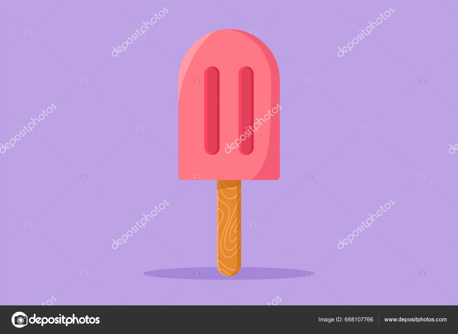 Jogo de desenhos animados de três popsicles legais. sorvete doce