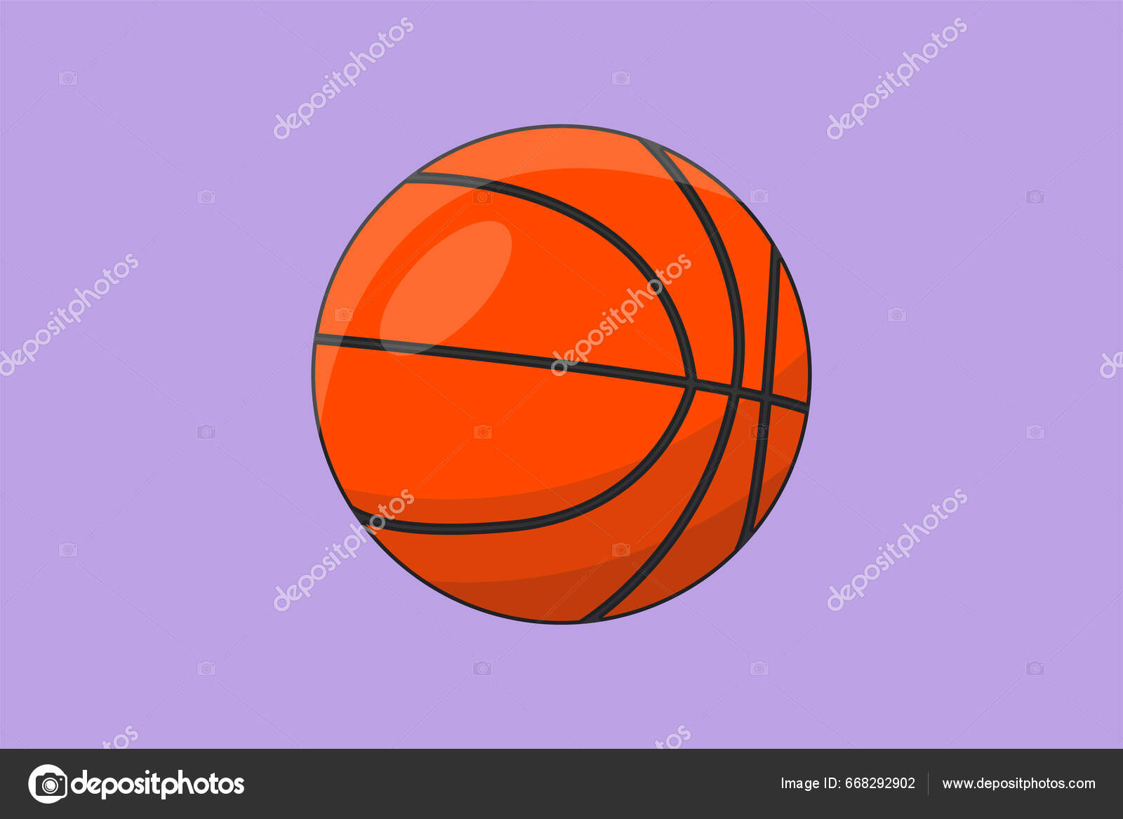 Bola De Basquete Para Jogar Vetor De Jogo Desportivo Ilustração do