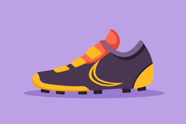 Desenho Desenho Plano Gráfico Botas Futebol Estilizadas Sapatos Futebol Ícone — Vetor de Stock