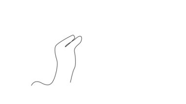 Sevimli, genç ve mutlu bir adamın tek çizgi çizimi yapbozun parçalarını kalp şeklinde bir araya getirdi. Romantik aşk, ilişki, evlilik. Devamlı çizgi çekme. Tam uzunluk canlandırması