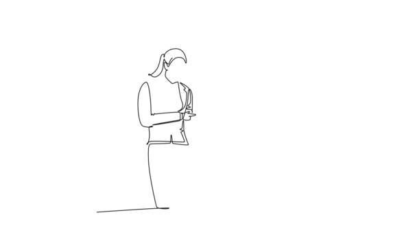 Aralıksız Çizimlerin Animasyonlu Çizimi Belge Dosyalarını Açarken Genç Erkek Kadın — Stok video