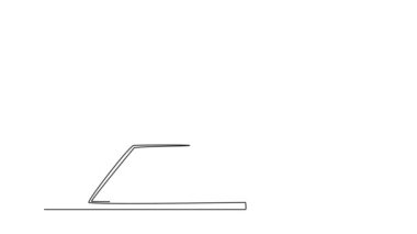 Sürekli kendini çizen animasyon CEO 'nun iş anlaşması taslağını kağıda yazdığını ve telefonda akıl hocasına danıştığını gösteriyor. İş danışmanlığı. Tam uzunluktaki bir çizgi canlandırması