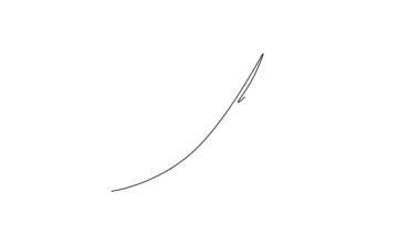 Hasat logosu kimliği için sağlıklı organik yeşil marul yaprağının sürekli çiziminin animasyonu. Taze salata malzemesi konsepti sebze ikonu. Tam uzunluktaki bir çizgi canlandırması