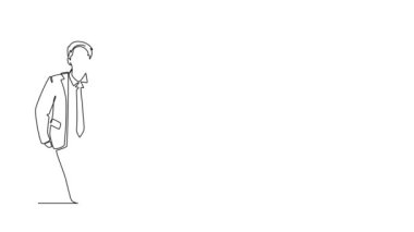 Sürekli kendini çizen animasyon mutlu iş adamlarından oluşan bir grup sarılıyor. Erkek birlikte. Farklı arkadaşlarla dostluk gününüz kutlu olsun. Tam uzunluktaki bir çizgi canlandırması