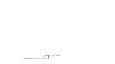 Sürekli kendini çizen animasyon, mutlu Müslüman işadamının iş anlaşmasını kutlaması düşüncesini geri çekiyor. Arap erkek yönetici ayakta ve elini kaldırdı. Tam uzunluktaki tek çizgi canlandırması