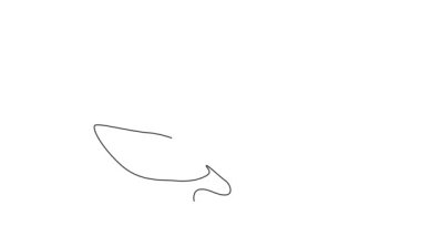 Çay içeceği logosu için taze yaprak döken yasemin çiçeğinin durmaksızın çizdiği animasyon çizimi. Ev dekorasyonu poster sanatı için basılabilir dekoratif jasminum. Tam uzunluktaki bir çizgi canlandırması