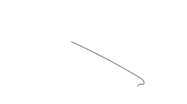 Sürekli çizginin animasyon çizimi tropikal muz yaprağı bitki logosu çizer. Ev dekorasyonu dekorasyon şablonu için basılabilir poster dekoratif konsepti. Tam uzunluktaki bir çizgi canlandırması