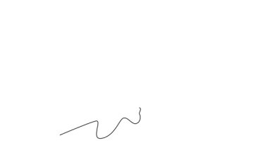 Sürekli çizilen çizgilerin animasyonu badminton oyuncusunun zıplamasını ve top vuruşunu çekerek turnuvaya sayı kazandırıyor. Atletik hareket gösteriliyor. Tam uzunluktaki tek çizgi canlandırması