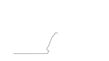 Kendi kendine çizim yapan profesyonel bayan tenisçi açık hava sahasında iyi oynuyor. Mükemmel vücut, raket becerileri ve konsantrasyon. Tam uzunluktaki bir çizgi canlandırması