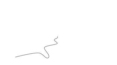 Sürekli çizimin animasyonu profesyonel tenisçiyi topa odaklanma ve konsantrasyonla hizmet etmeye hazır hale getiriyor. Tenis kortunda antrenman yapan bir sporcu. Tam uzunluktaki tek çizgi canlandırması