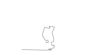 Canlandırılmış kendini çizen çizgi erkek tenisçinin topa hassasiyetle ve güçle vurmasını sağlar. Modern ping pong 'da hız, odaklanma ve refleks gösteriyor. Tam uzunluktaki tek çizgi canlandırması