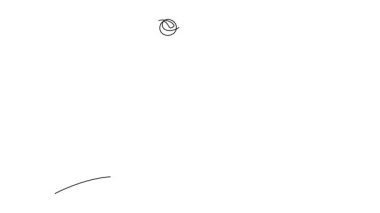 Animasyon çizimi sürekli çizim yapan voleybol oyuncusu antrenman sırasında sahada zıplayarak topa vuruyor. Genç sporcu takımla antrenman yapıyor. Tam uzunluktaki tek çizgi canlandırması