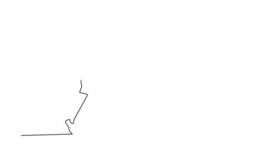 Sürekli çizilen çizgi, profesyonel erkek sırıkla atlamacıyı zorlukların üstesinden gelmeye, turnuvaya hazırlanmaya çekiyor. Açık hava stadyumunda antrenman yapıyorum. Tam uzunluktaki tek çizgi canlandırması