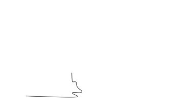 Boks sahasında savunma pozisyonu sergileyen güçlü bir boksör. Erkek boksör ulusal boks turnuvası için antrenman yapıyor. Tam uzunluktaki bir çizgi canlandırması