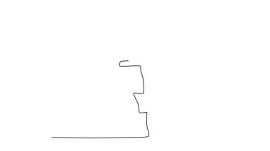 Devamlı çizginin animasyonlu çizimleri güçlü erkek boksörleri harekete geçmeye hazır hale getiriyor. Boks, atlet, spor, güç, fitness, rekabetçi. Tam uzunluktaki tek çizgi canlandırması