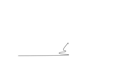 Kendi kendine çizim yapan iki muay thai dövüşçüsünü ringde dövüştürür. Tayland boks antrenmanı. Dövüş sanatları, spor, sağlıklı yaşam tarzı. Devamlı bir çizgi. Tam uzunluk canlandırması