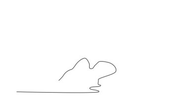 Sürekli kendini çizen çıplak vücut geliştirici yarışmada kol kaslarını gösteriyor. Kaslı erkek göğüs kaslarını, karın kaslarını ve bacaklarını gösteriyor. Tam uzunluktaki bir çizgi canlandırması