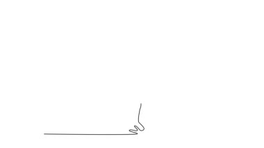 Klasik vücut geliştirme pozu veren hareketli kendini çizme hareketi etkin, üstsüz, kaslı adamı kendine çekiyor. Vücut geliştirici farklı pozlar veriyor ve kaslarını gösteriyor. Tam uzunluktaki bir çizgi canlandırması