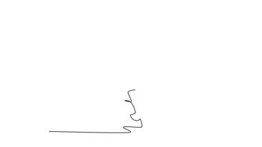 Canlandırılmış kendini çizen sürekli çizgi çekici erkek sporcuyu halteri kaptıktan sonra kafasında çömelme pozisyonuna çekiyor. Antrenman, dayanıklılık ve meydan okuma. Tam uzunluktaki bir çizgi canlandırması