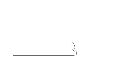 Animasyon çizimi, spor salonunda halter çalışırken aktif sporcuyu kendine çekiyor. Koltuk değnekli spor erkek eğitimi, kendinden emin ve güçlü görünüyor. Tam uzunluktaki tek çizgi canlandırması