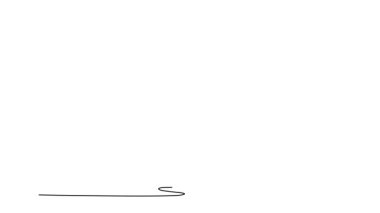 Animasyon çizimleri, spor kıyafetleri içinde çekici fit jimnastikçi kadın spor jimnastik yapıyor, uzun adımlar atıyor, zıplıyor, dans ediyor. Tam uzunluktaki tek çizgi canlandırması