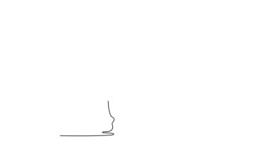 Tek çizgili animasyon kız jimnastikçi profesyonel arenada ritmik jimnastik eğitimi alıyor. Güzellik, sanat, spor, rekabet, sağlık, hobiler. Devamlı çizgi çekme. Tam uzunluk canlandırması