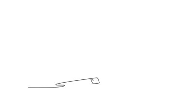 Aralıksız çizimlerin animasyonlu kendini çizimi atlet atlet jimnastikçi rekabetçi artistik jimnastikte amuda kalkıyor. Sporcu akrobatik hareketler yapar. Tam uzunluktaki tek çizgi canlandırması